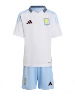 Aston Villa Venkovní dres pro děti 2024-25 Krátký Rukáv (+ trenýrky)